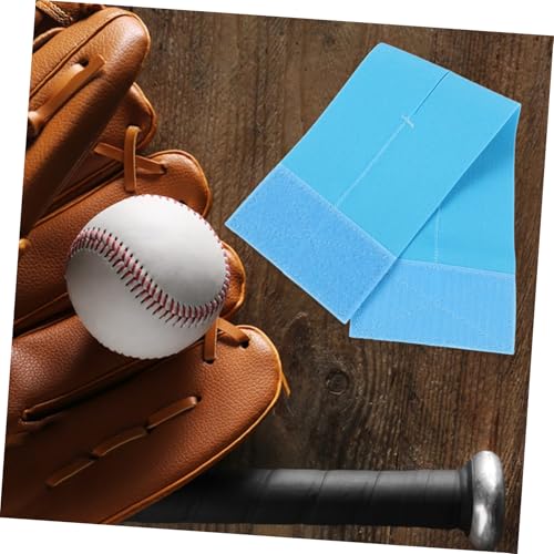 Baseball Glove Wrap Band Elastic Softball and Baseball Glove Strap for Secure Fit Ventilated Design - color: Sky-blue