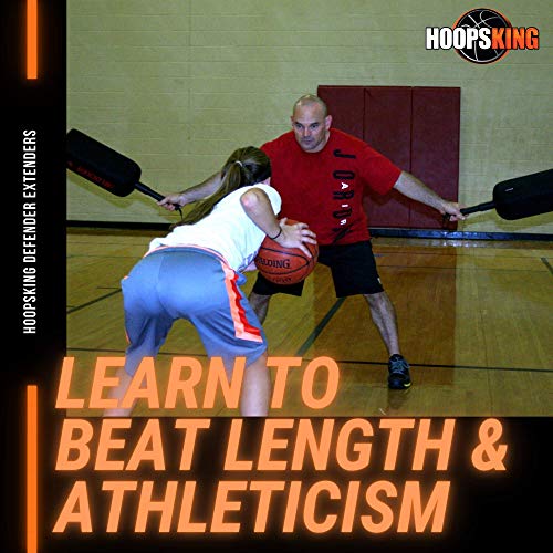 HOOPSKING Defender Extender Basketball Training Pads - Volleyball Blocking Drills - Football Quarterback Pass Rush Distractor - Makes Players Learn to Handle Taller, Faster, & More Athletic Opponents