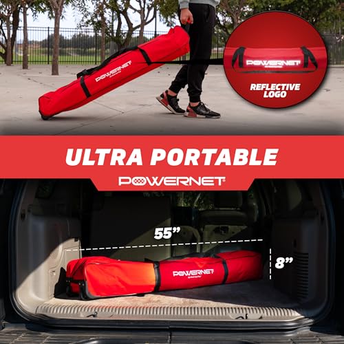 PowerNet Four Square Volleyball Net, Fun New Game, Play at The Park or Beach, 2 Versions - style: Standalone Four Square