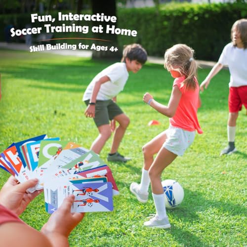 KickDeck ABC Soccer Cards for Kids 4+ | Fun Alphabet Soccer Drills for Footwork, Ball Control & Coordination | Screen-Free Practice at Home & Outdoors - style: KickDeck ABC