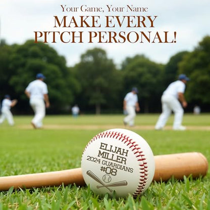 Personalized Baseball Ball with Custom Name, Engraved Ball, Personalized Baseball Gifts for Team, Coach, Player, Senior, Custom Award Trophy, Engraved Gift Thank You Coach - style: Baseball Bats