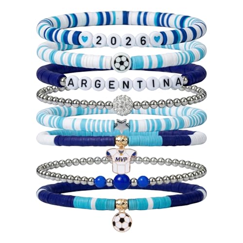 Soccer Bracelet for World Cup Sports Events Sports Game Team Coach International Match - color: Argentina