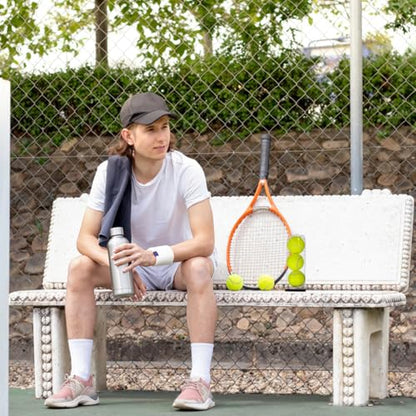 3Pcs Tennis Ball Holder Portable Multi-Function Storage Bottle for Tennis Balls Transparent Container with Lid Wear-Resistant