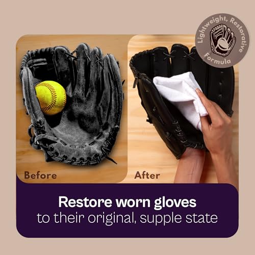 SARNA BASEBALL Glove Conditioner, Cream, 4 Oz – Break in Faster, Keep Leather Maintained – Glove Conditioner for Mitts & Softball Gear Made in USA - size: 4oz Softball