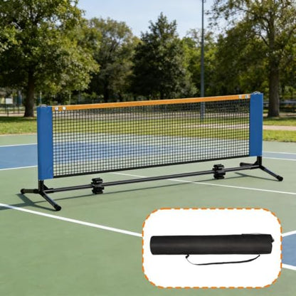 Generic Portable Pickleball Net with Storage Bag, Heavy-Duty, Ideal for Training, Tournaments, Garden Or Garage. - size: Iron Alloy 6.1m