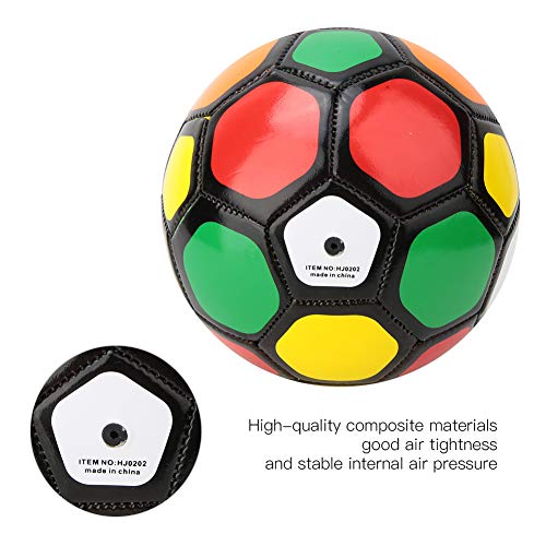Size #2 Soccer Ball for Kids - 13cm/5.1inch Training Football, HighQuality PU Material, Precision Stitched for Stable & Ball Control, Children's Sports Equipment - color: Colorful balls