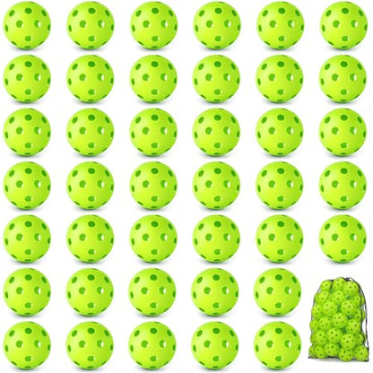 Coopay 20/40 Pack Practice Baseball Softball Plastic Training Balls Lightweight Hollow Limited Flight Softballs for Hitting, Pitching,Batting Training Indoor Outdoor Use - color: Green, style: 40 Pack