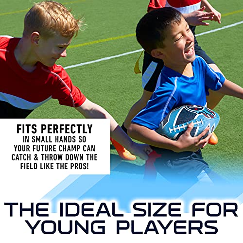 Franklin Sports NFL Team Footballs - Rubber Youth Mini Balls for All Teams - Kids 8.5" Football + Air Pump Sets - Official NFL Licensed - style: Tennessee Titans