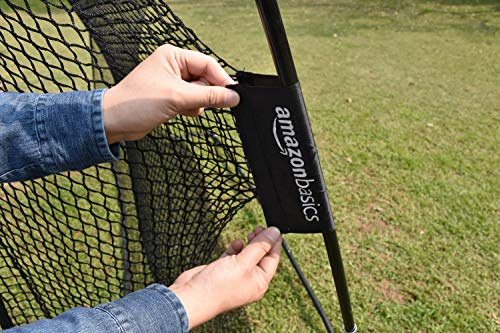Amazon Basics Portable Golf Net, Practice Hitting Net for Indoor/Outdoor, Quick Setup, Black - style: 10' x 7'