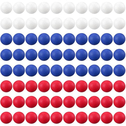 Junkin 80 Pcs Foam Golf Balls Practice Balls Realistic Feel and Flight Sport Training for Indoor or Outdoor Backyard Golf Training