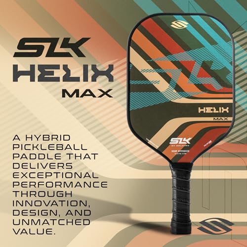 Selkirk Sport SLK Helix Pro Pickleball Paddle | Thermoformed Carbon Fiber Pickleball Paddles with Carbon Fiber & Fiberglass Hybrid Face | Unmatched Control - color: Grooves