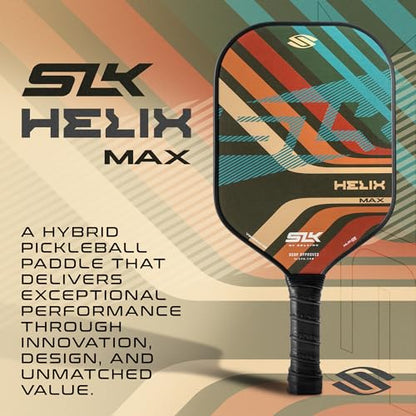 Selkirk Sport SLK Helix Pro Pickleball Paddle | Thermoformed Carbon Fiber Pickleball Paddles with Carbon Fiber & Fiberglass Hybrid Face | Unmatched Control - color: Grooves