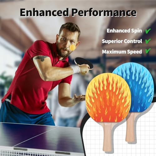 Custom Ping Pong Paddle – Add Your Name or Message – Funny & Personalized Gift for Table Tennis Lovers – Durable Racket for Casual Play – Choose from 4 Unique Designs Printed on Bumpy Rubber - style: Queen of Pong