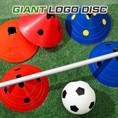 Jumbo Disc Cones Jumbo Soccer Cones with Mesh Bag Giant Large Agility for Soccer Training Adult Sports