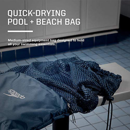 Speedo Drawstring Ventilator Mesh Equipment Bag - color: Insignia Blue