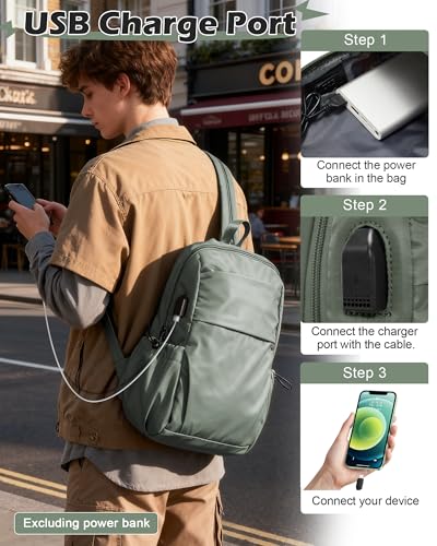 SEAFEW Green Latge Pickleball Sling Bag for Men and Women, Lightweight Pickleball Crossbody Backpack with Skin-Soft Fabric & Water Bottle Holder, - color: Green-large