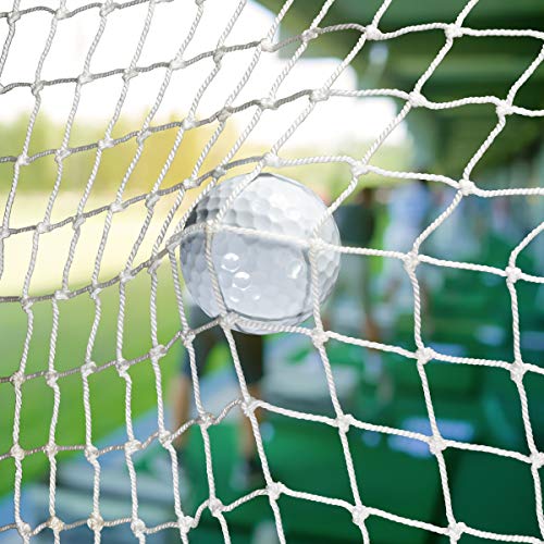 On Deck Sports Residential Golf Netting for Backyards, Driving & Chipping Practice, and Indoor & Outdoor Simulators - Up to 35 Ft Long - color: White, size: 10' x 10', style: Standard