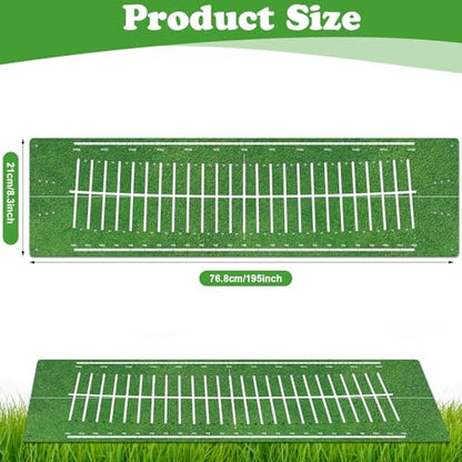 Silipull Golf Putting Mats Practice Indoor 30 x 8.27 Inch Golf Putting Practice Training Aid Alignment Track Green Mat Exercise Putter Training Supplies - color: Green