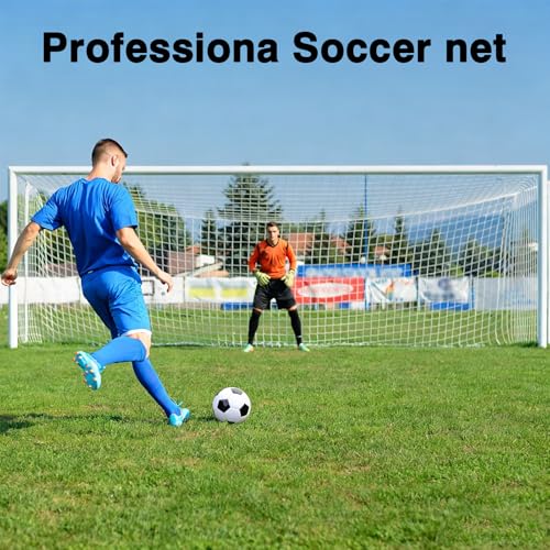 24x8 FT Soccer Goal Net Replacement 2-Pack – Heavy Duty Polyethylene Net with Reinforced Edges for Backyard, Field, Practice, Tournament – No Frame Needed - size: 10 x 6.5FT-2mm