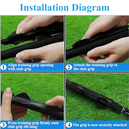 Golf Grip Trainer ，Swing Correcting Arm Band ，A Golf Swing Aid for Beginner ，Adjustable Hand Position Training Tool ，Golf Swing Mechanics Corrector ，Golf Swing Trainer