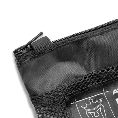 Meister Athlete Wash Bag - Mesh Sports Laundry Bag w/Zipper Lock - Black