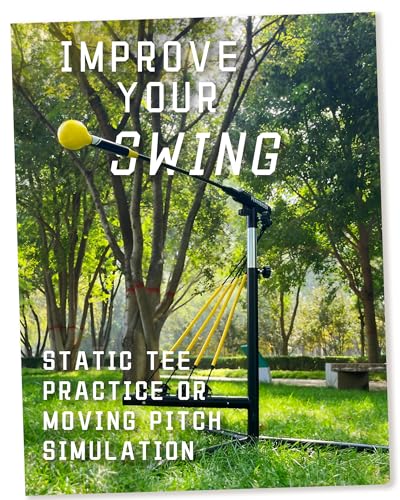 Baseball Softball Training Equipment,Baseball Softabll Hitting Trainer,Baseball Swing Trainer with 4 Power Bands, Improve Hand-Eye Coordination, Swing Mechanics, and Hitting Performance
