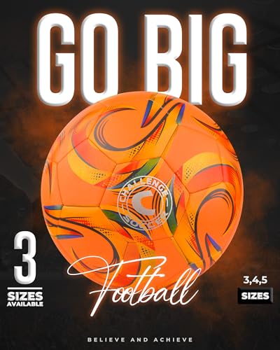 Kreis Soccer Ball – Professional Training Soccer Ball for Grass Fields – Durable TPU Machine Stitched Soccer Balls – Sizes 3, 4 & 5 – Outdoor Practice & Match Play