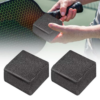 Carbon Fiber Paddle Cleaner - 5x5x2.5cm Racket Eraser, picklebal Paddle Eraser Dust Remover, Soft Rubber Dirt Racket Scrubber | Professional-Grade Paddles Maintenance Tool for picklebal and Table Te - color: A: Square