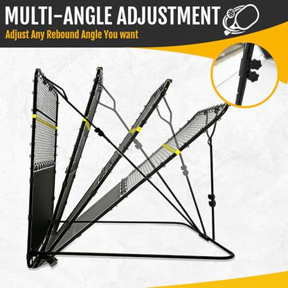 7x7 FT Pickleball Rebound Net, Pickleball Net for Dinks Volleys Hits Training, Freely Adjustable Angle Various Ball Practice Rebounder for Outdoor Indoor