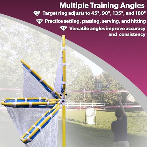 Park & Sun Sports Indoor/Outdoor Adjustable Target Net: Spectrum Precision Volleyball Trainer