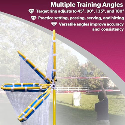 Park & Sun Sports Indoor/Outdoor Adjustable Target Net: Spectrum Precision Volleyball Trainer