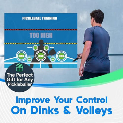 Dink Wall Rebounding Pad Pickleball Training Dink Pad, Wall Practice Rebounder Aid, Pickleball Rebounder, Transform Any Wall into a Pickleball Court and Net Multicolor