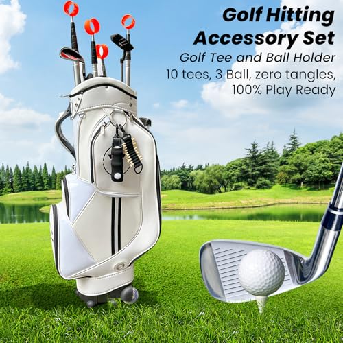 Golf Club Cleaner, Non-Leaking Stretchable Golf Club Brush with Microfiber Golf Towel (23.6 * 15.7 in), Strong Bristles Golf Brush Can Hold 5oz Water, Essentials Golf Accessories for Men - style: 9-in-1 Golf Accessories