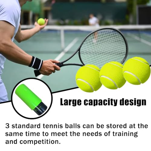 Tennis Ball Pressurizer, 3-Ball Capacity, 14 PSI, with Extra Sealing Ring,Extends Tennis Ball Life,Revives Old Balls, Tennis Lovers,Green
