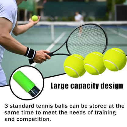 Tennis Ball Pressurizer, 3-Ball Capacity, 14 PSI, with Extra Sealing Ring,Extends Tennis Ball Life,Revives Old Balls, Tennis Lovers,Green