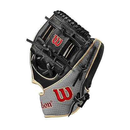 Wilson A2K Infield Baseball Gloves - Right Hand Throw - color: Black/Grey/Red, style: 11.5"