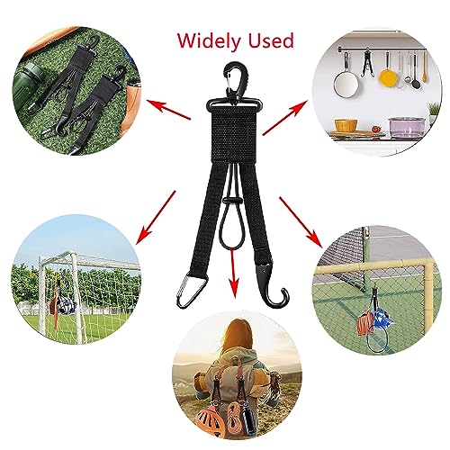 YELAIYEHAO 3-in-1 Dugout Organizer - Baseball & Softball Gear Hanger with Bat Holder, Glove Clip, Helmet Hook, Fence Bag, Water Bottle Holder