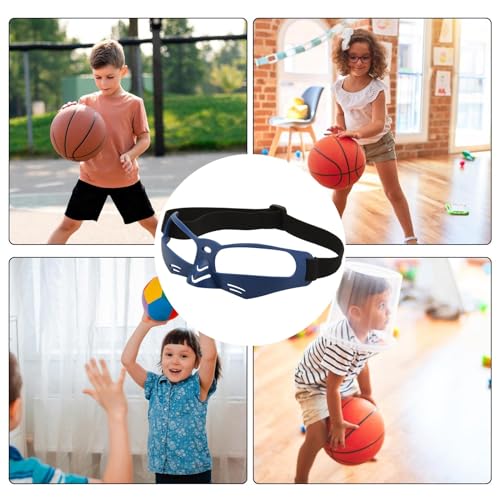 LESSO Basketball Dribbling Goggles Protective Sports Training Glasses for Adults Basketball Players - color: Blue