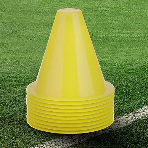 Dioche 10pcs Soccer Training Cone, Plastic Traffic Cones Sport Training Marker Cone, Disc Cones Barriers Marker Holder Sports Accessory for Soccer, Skating, Football, Basketball, Wholesale Business