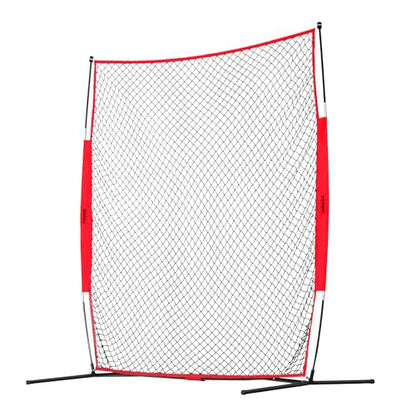 VEVOR 7X7ft/12X9ft/16X10ft/20x10ft Barricade Backstop Net, Ball Sports Barrier Netting, Portable Practice Net for Baseball Softball Lacrosse Hockey Basketball Equipment Training Net