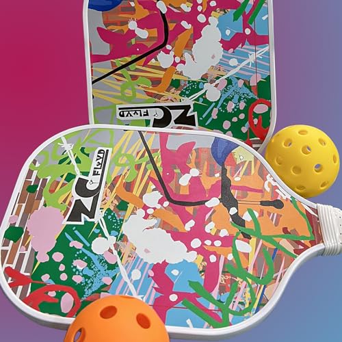 Pickleball Paddles, Pickleball Paddles Set of 2/4, Fiberglass/Carbon Fiber Pickleball Set with Pickleball Balls, Pickleball Bag, Portable Pickleball Net Systerm, Grip Tapes, Pickleball Rackets - style: Pickleball-2P4B Carbon Fiber Face