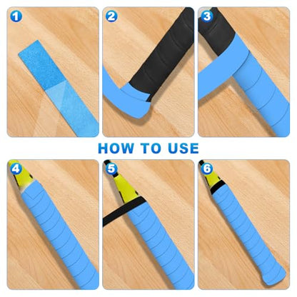 150 Pieces Tennis Badminton Racket Overgrips Bulk Tennis Racket Grip Tape for Anti-Slip and Absorbent Grip(15 Color)