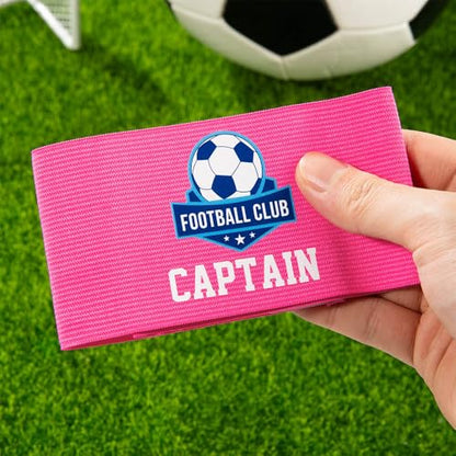 CALLIE Personalized Captain Armband | Custom Team Logo & Name | Premium Elastic Nylon Soccer Band, 2, Team Sports Gifts for Leaders Sports Lovers