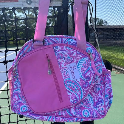 Pickleball Bag – Durable 600D Oxford Nylon, Fits 2 Paddles, Shoes, Water Bottles – Lightweight Pickleball Backpack with 3 Pockets & Smooth Zippers for Men & Women