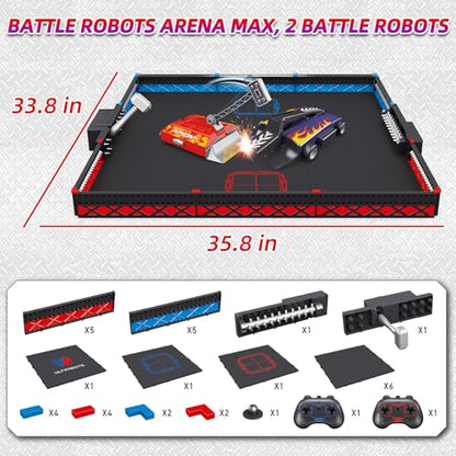 Remote Control Battle Robots, RC Fighting Robots Toys for Kids - 2.4Ghz Fighting Robot Game Set Toys for Kids, Battle Bots with Arena, Combat Robot STEM Toys Gifts for Boys Age 5 & Up