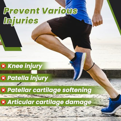 2PCS Patellar Tendon Knee Strap Knee Band for Knee Pain Relief Patella Band for Basketball Running Sports Breathable Patellar Tendon Support Strap