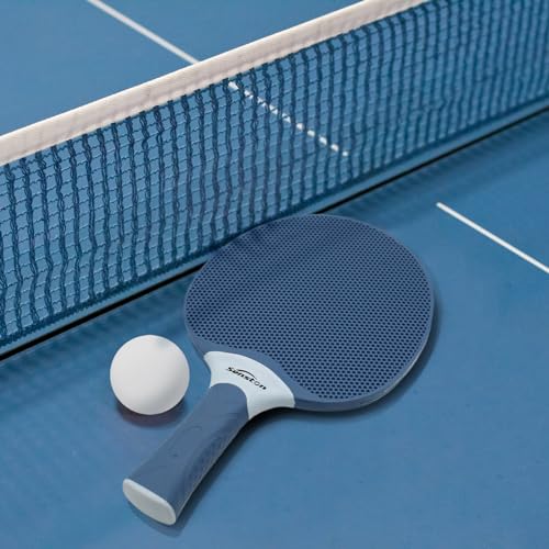 Senston Table Tennis Rackets Set, Professional Table Tennis Racket with 3 Balls, Composite Rubber Ping Pong Paddle Set - color: Indigo