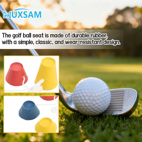 Winter Golf Tees, Durable Rubber Golf Tees with 4 Different Heights 38mm 22mm 18mm 12mm for Frosty Days Hard Ground Home Driving Range Mat Training Practice Kits