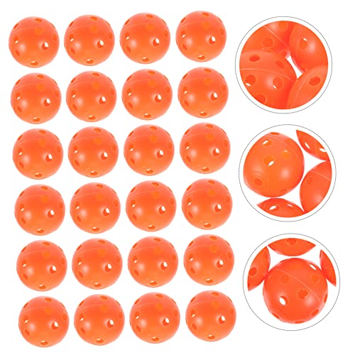 VICASKY 50pcs Indoor Outdoor Pickleball Practice Balls Garden Balls Wear-Resistant Hdpe Material