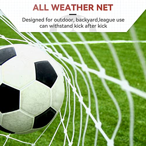 ZENY Portable Soccer Goal for Backyard,12x6 / 10x6.5 / 8x5 / 6x4 ft Kids Adults Soccer Net and Frame for Home Backyard Practice Training Goals, Soccer Training Equipment - style: 12 x 6 FT